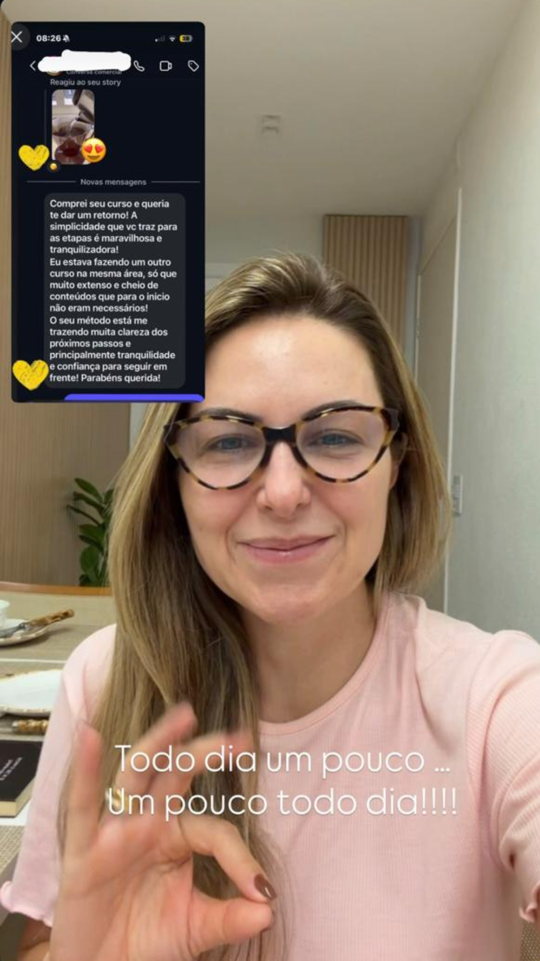 Depoimento real de aluna 1