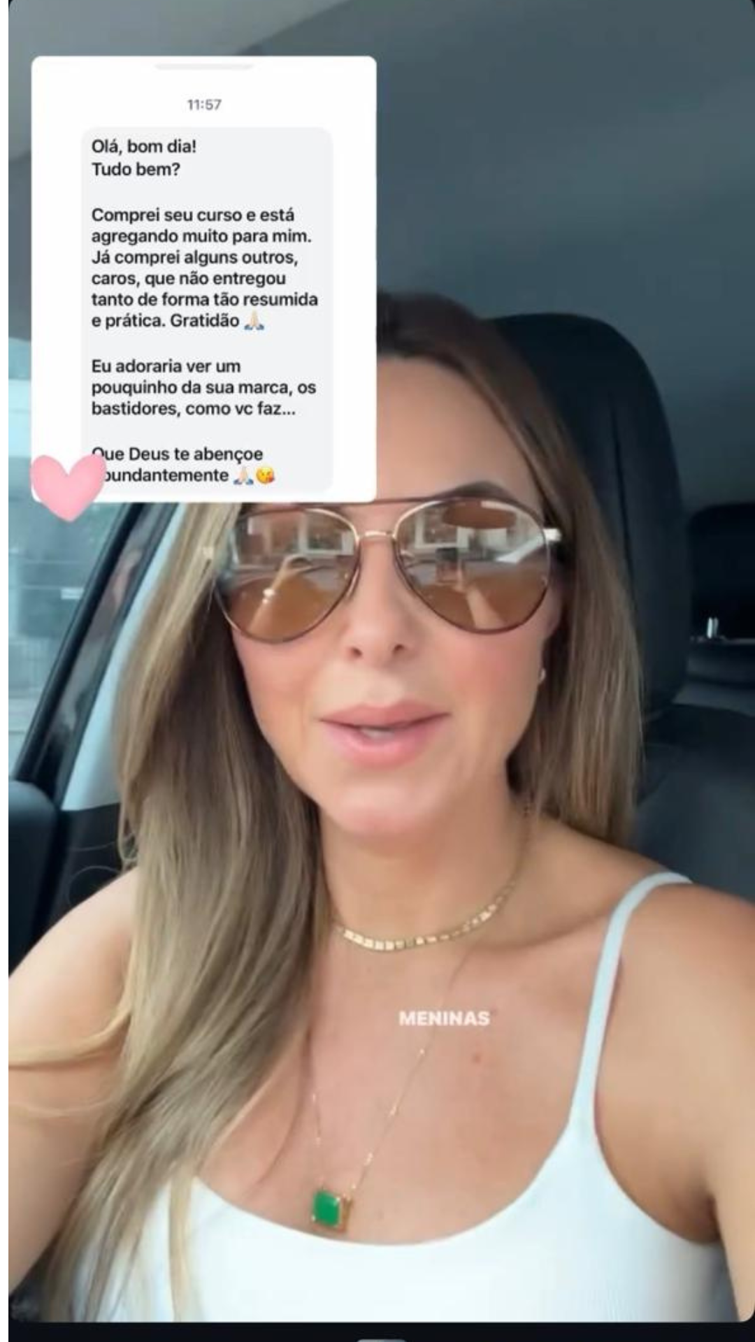 Depoimento real de aluna 3